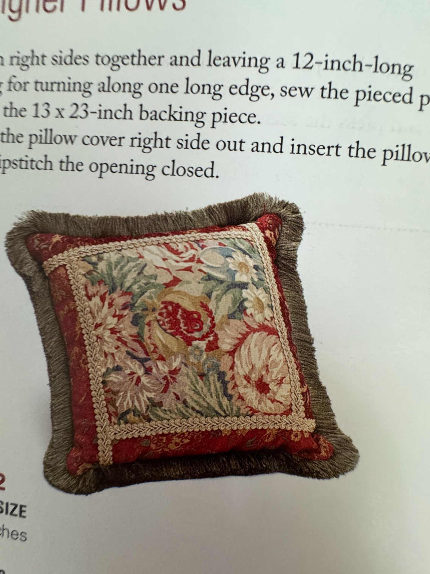 House Of White Birches Sewing Pattern Book Stylish Home Accents Pillow Quilt