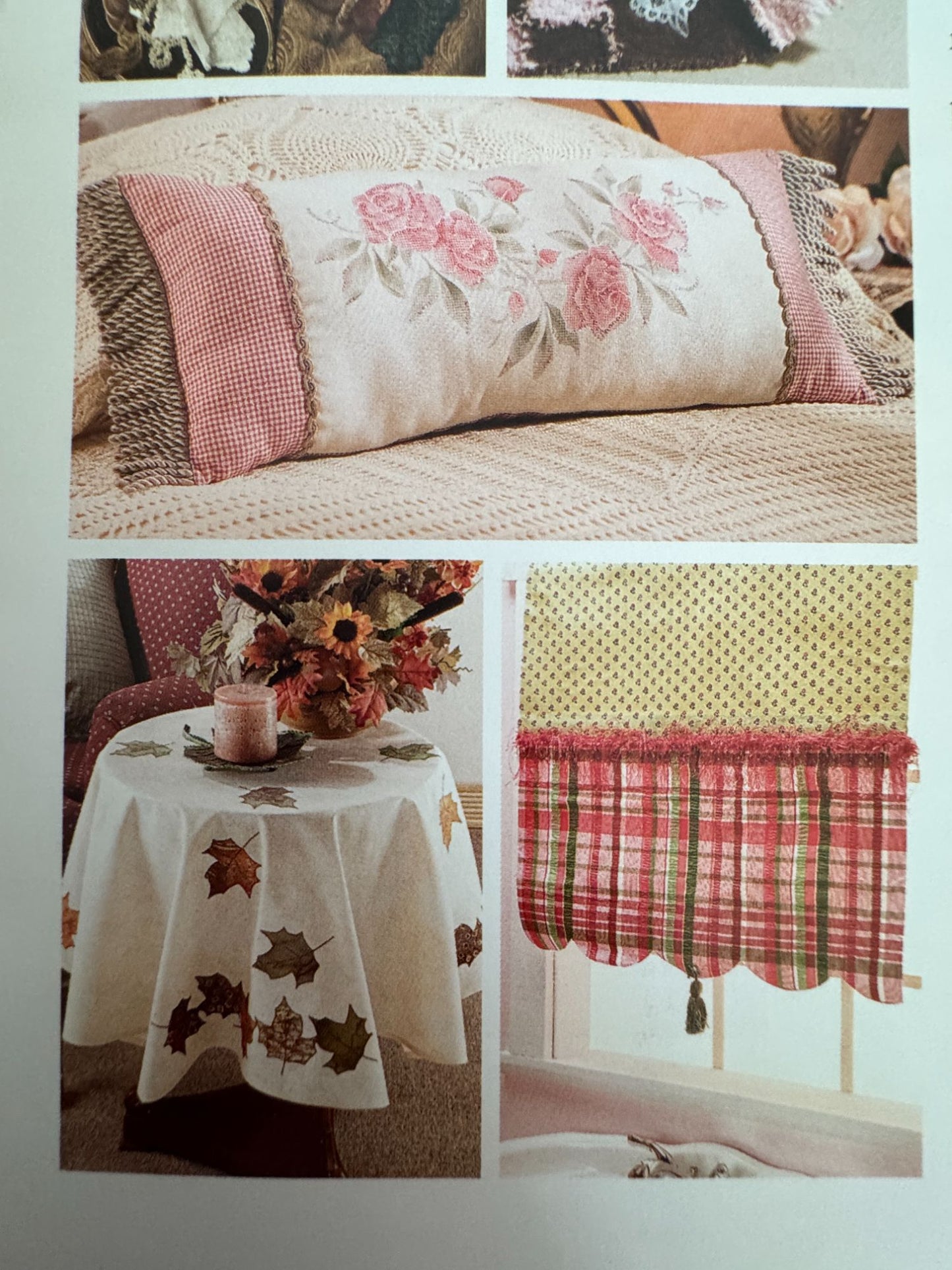 House Of White Birches Sewing Pattern Book Stylish Home Accents Pillow Quilt