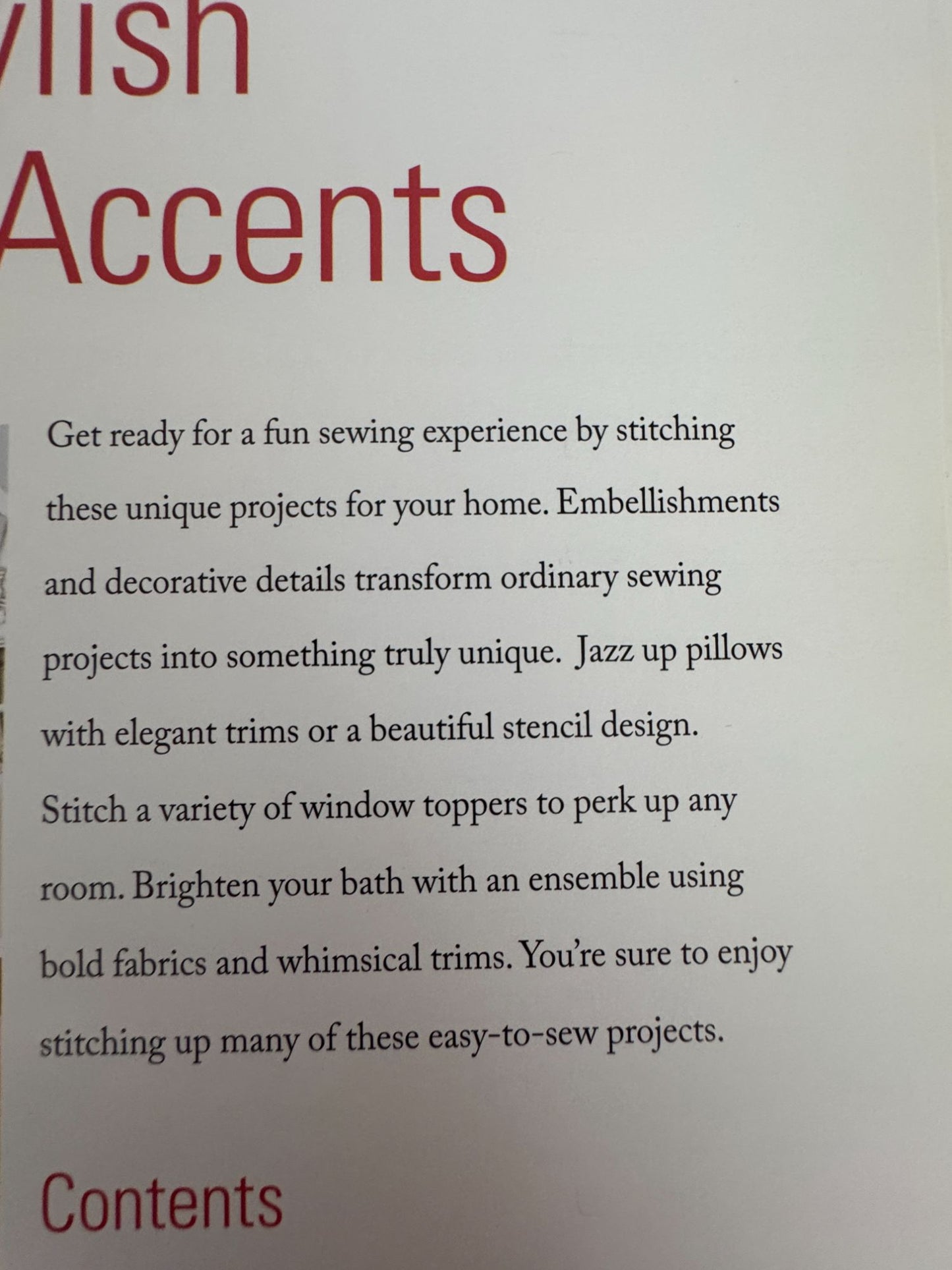 House Of White Birches Sewing Pattern Book Stylish Home Accents Pillow Quilt