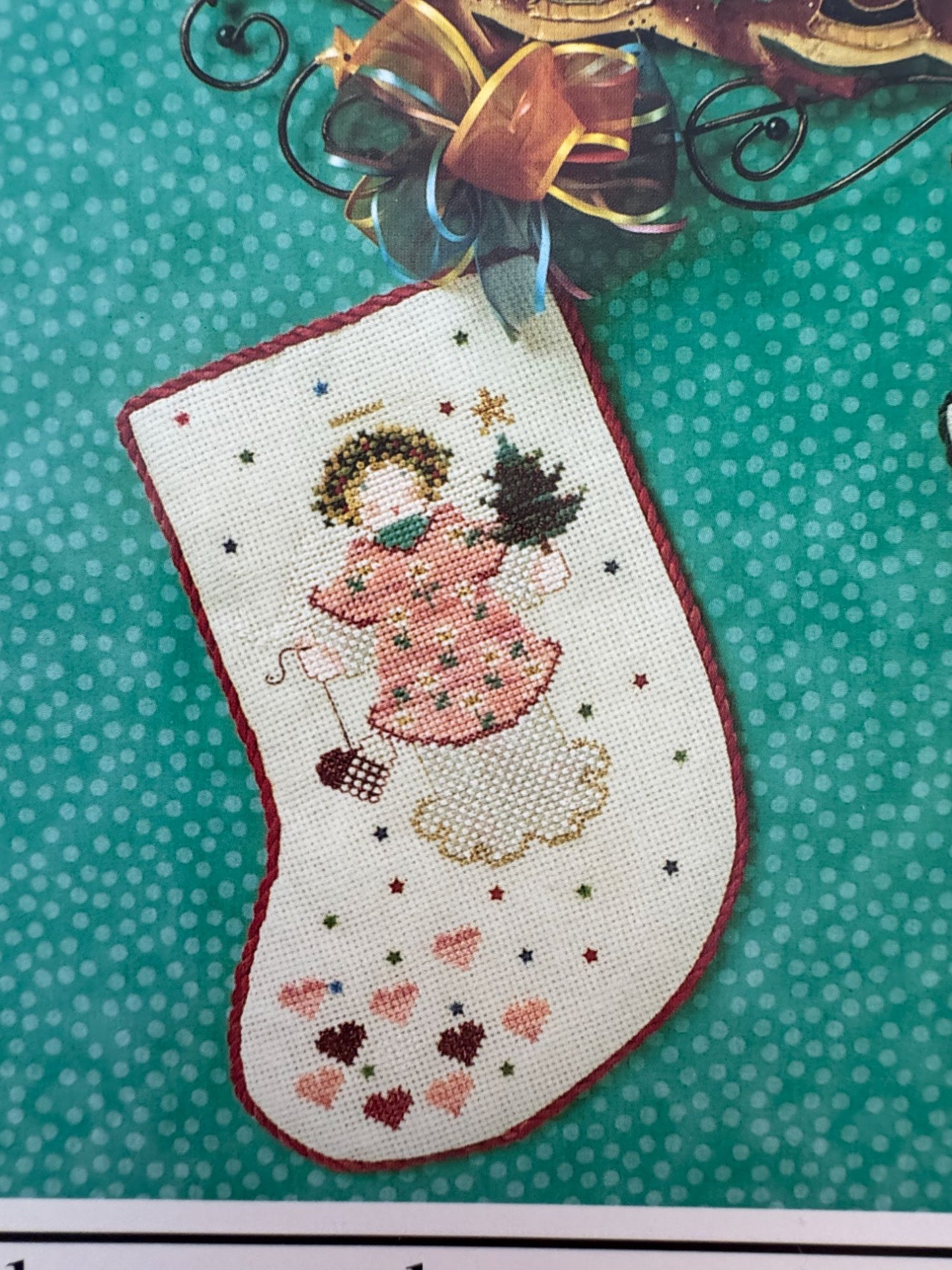 Cross-Eyed Cricket Collection Cross Stitch Pattern Stocking Angels II Christmas