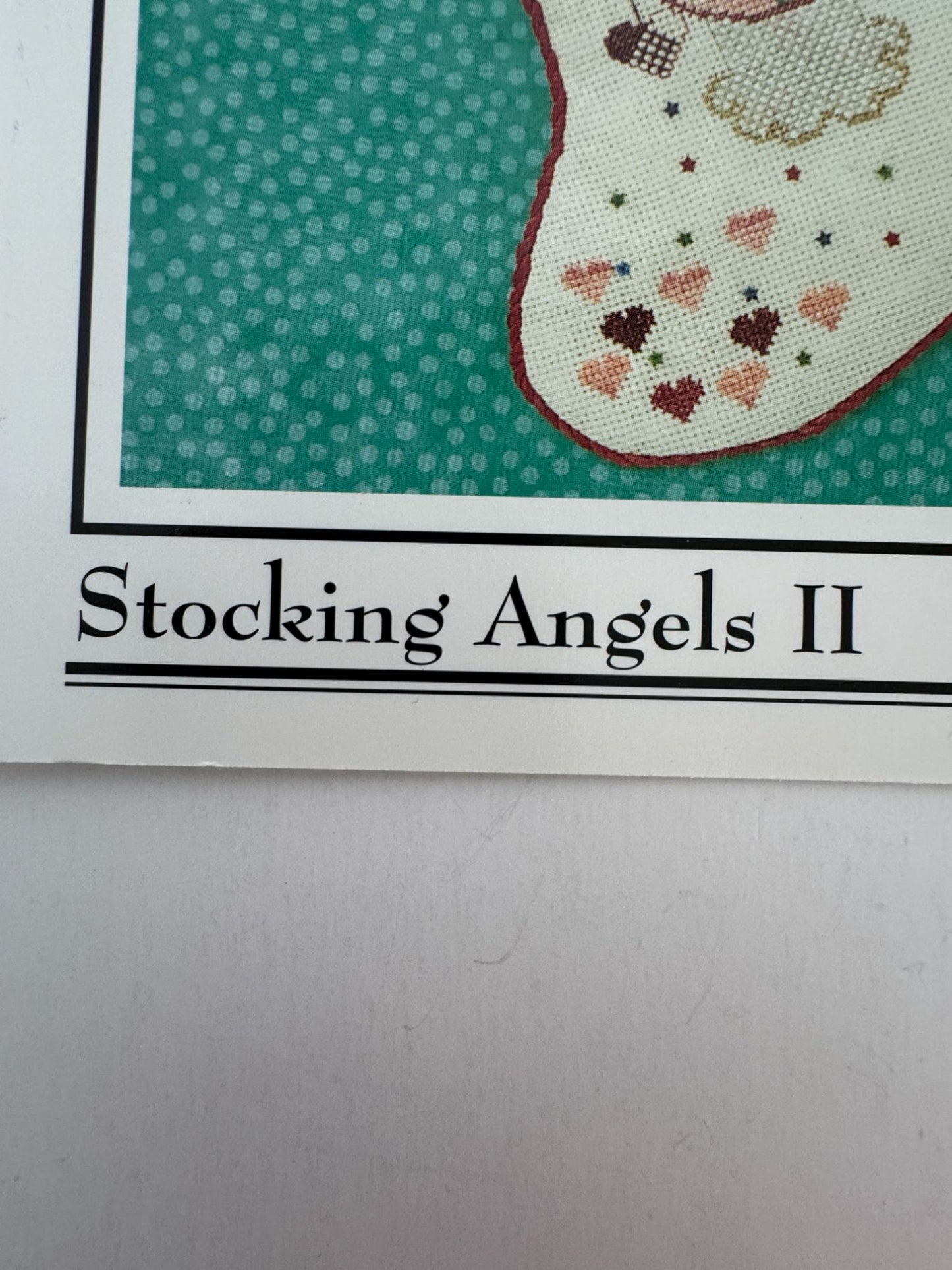 Cross-Eyed Cricket Collection Cross Stitch Pattern Stocking Angels II Christmas