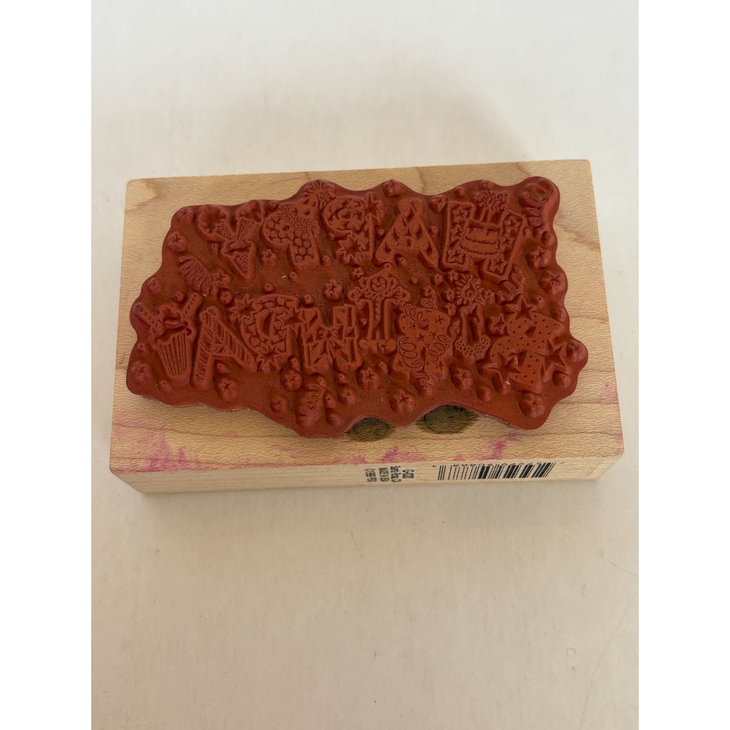 PSX Rubber Stamp Happy Birthday Card Making Words Sentiment Fun Letters G-020
