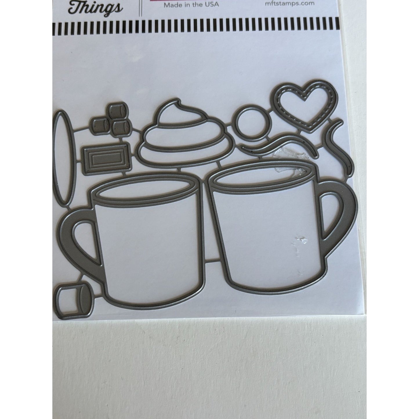 My Favorite Things Hot Cocoa Cups Die-Namics Die Set Coffee Mug Dies Cardmaking Hot Chocolate