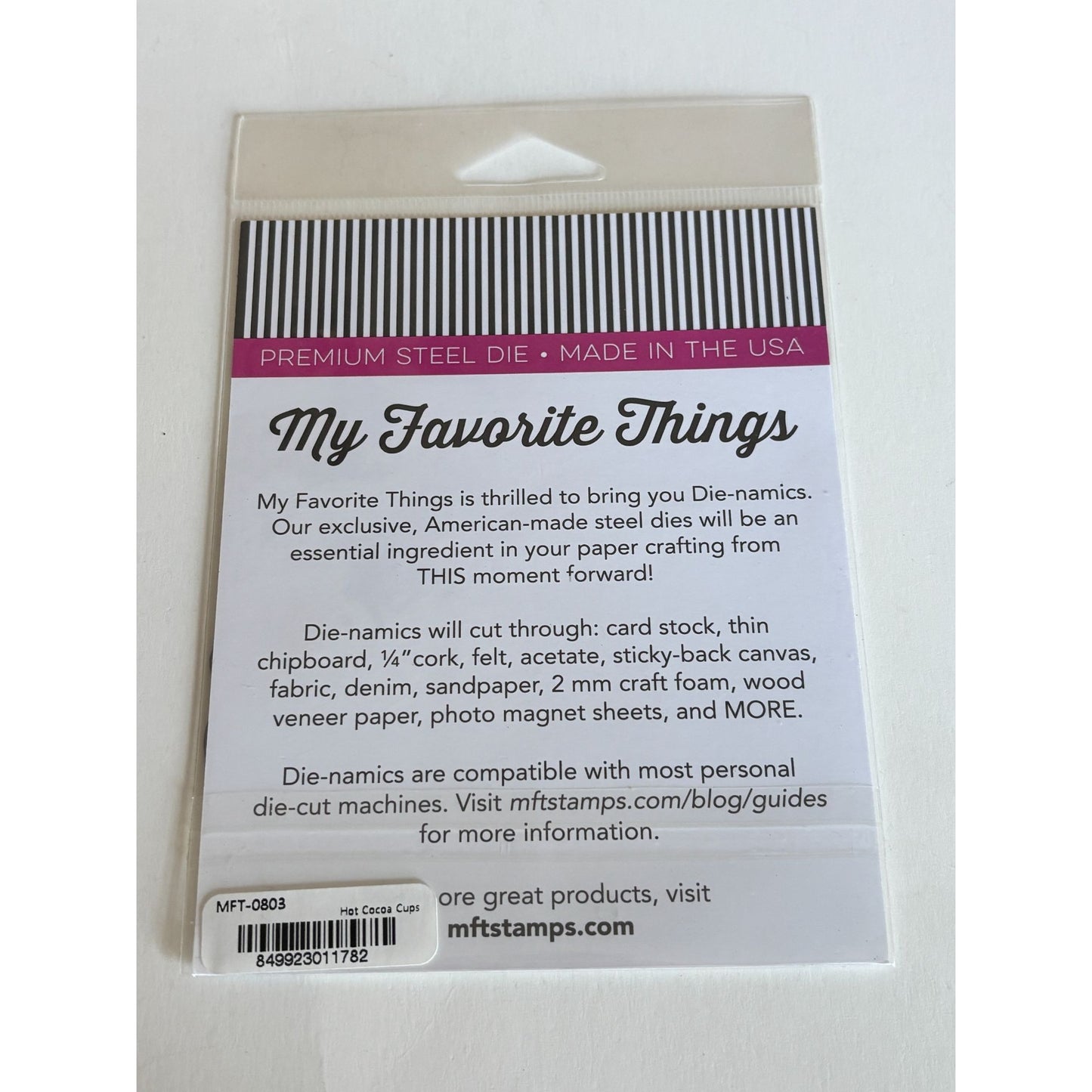 My Favorite Things Hot Cocoa Cups Die-Namics Die Set Coffee Mug Dies Cardmaking Hot Chocolate