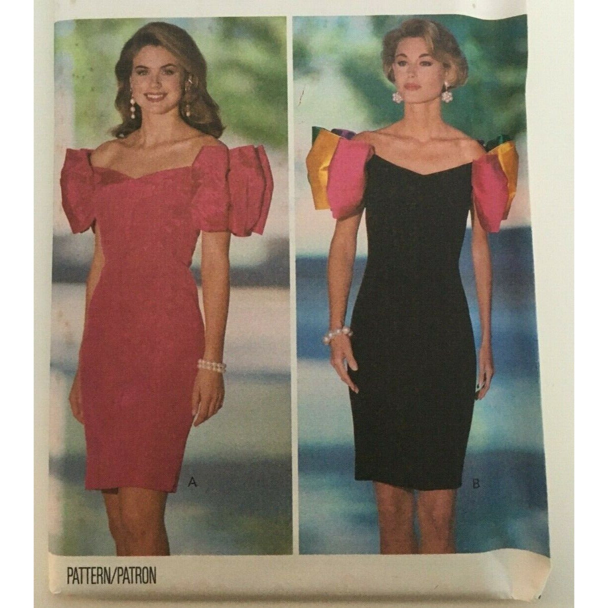 Butterick Sewing Pattern 6057 Cocktail Dress Prom Off Shoulder Tapered 6 8 10 12