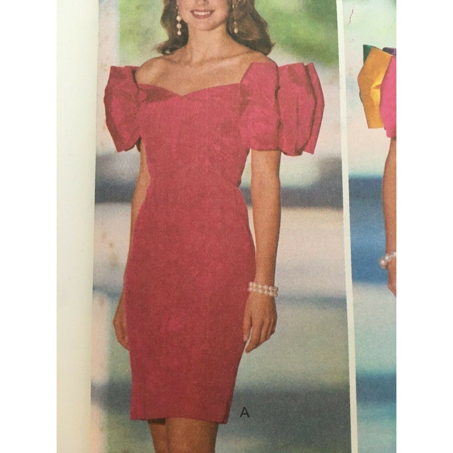 Butterick Sewing Pattern 6057 Cocktail Dress Prom Off Shoulder Tapered 6 8 10 12