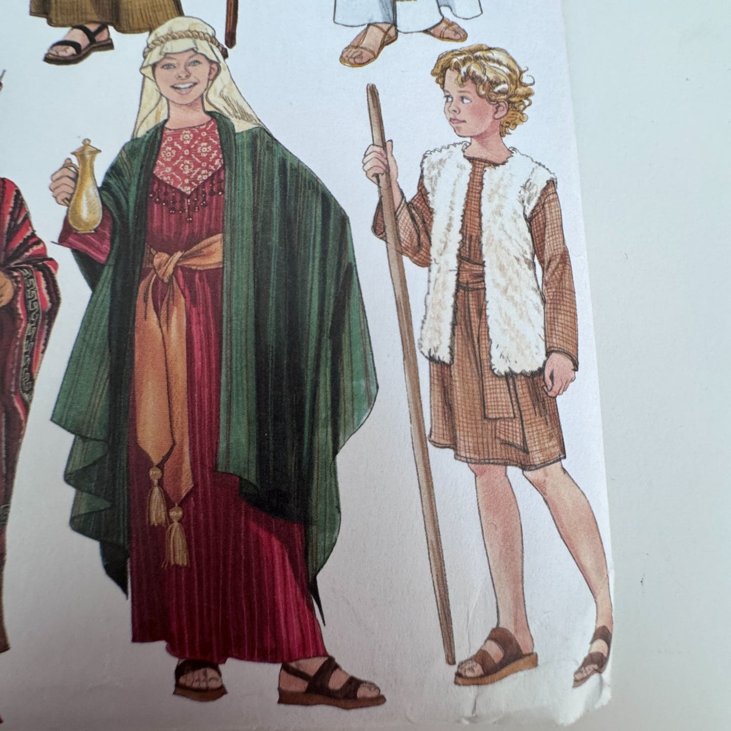 Simplicity Sewing Pattern 4797 Nativity Play Biblical Costumes Angel Wise Men Kids Uncut Christmas