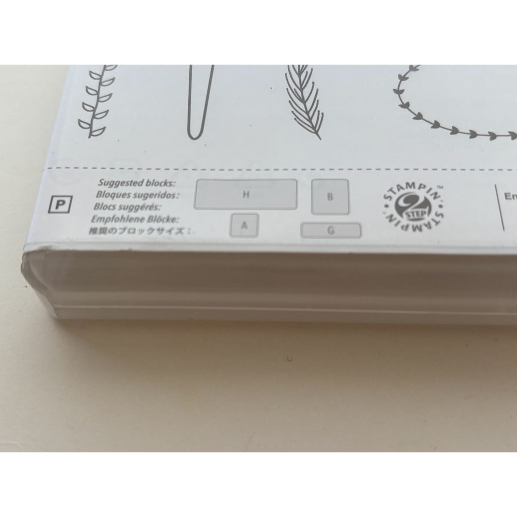 Stampin Up From The Garden Photopolymer Stamps Set Plant Markers Best Buds Pun