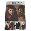 Vogue Sewing Pattern V7980 Hats Wraps Beret Fur Hat Scarf Wrap Accessories Uncut Millinery