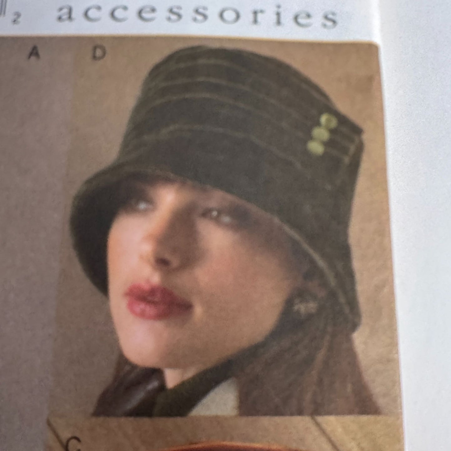 Vogue Sewing Pattern V7980 Hats Wraps Beret Fur Hat Scarf Wrap Accessories Uncut Millinery
