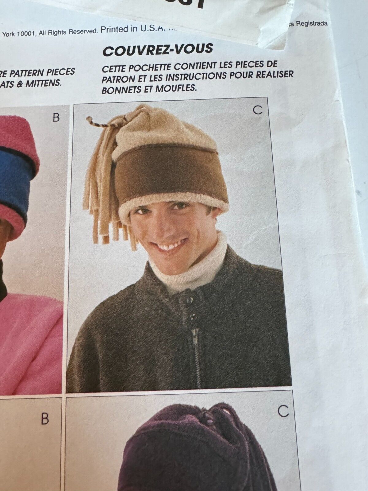 McCall’s Sewing Pattern 9061 Baad Hats Costume Craft Adult/Teen Uncut