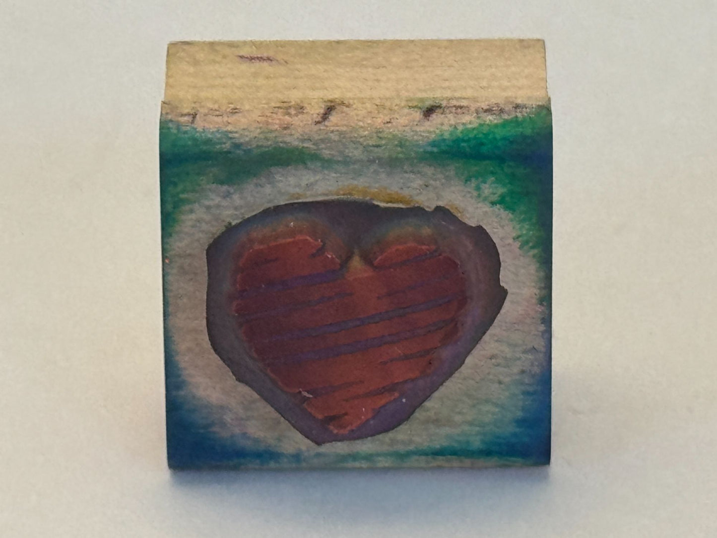 Stampin Up Rubber Stamp Scribble Heart Sketch Anniversary Card Making Valentine