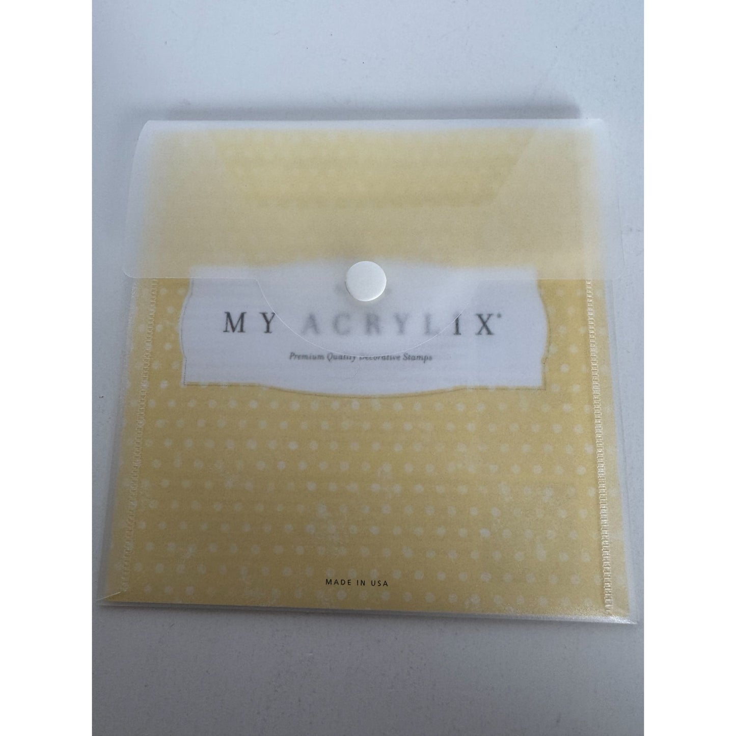 CTMH My Acrylix Acrylic Stamp Set Affection Love You All My Heart Flower C1441