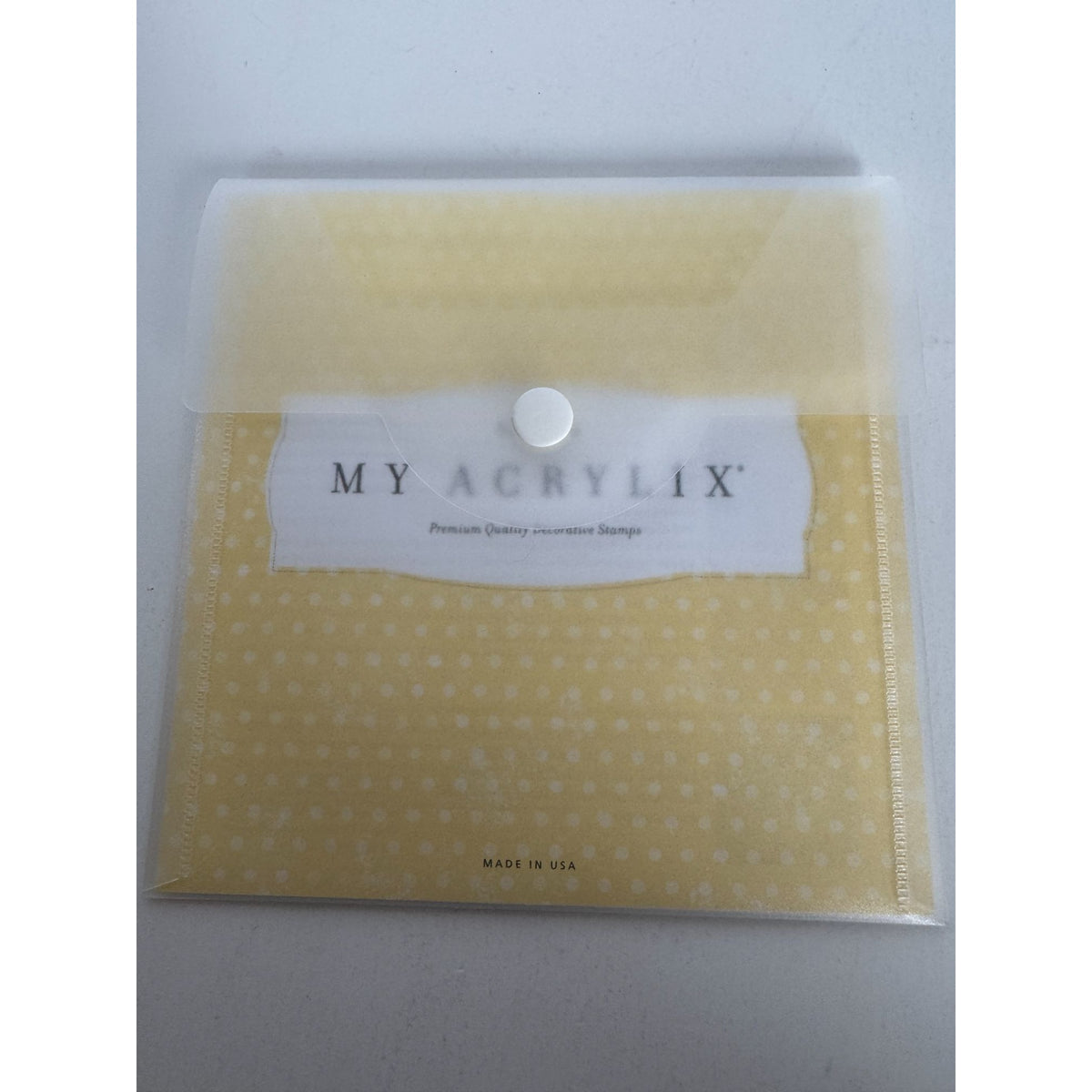 CTMH My Acrylix Acrylic Stamp Set Affection Love You All My Heart Flower C1441