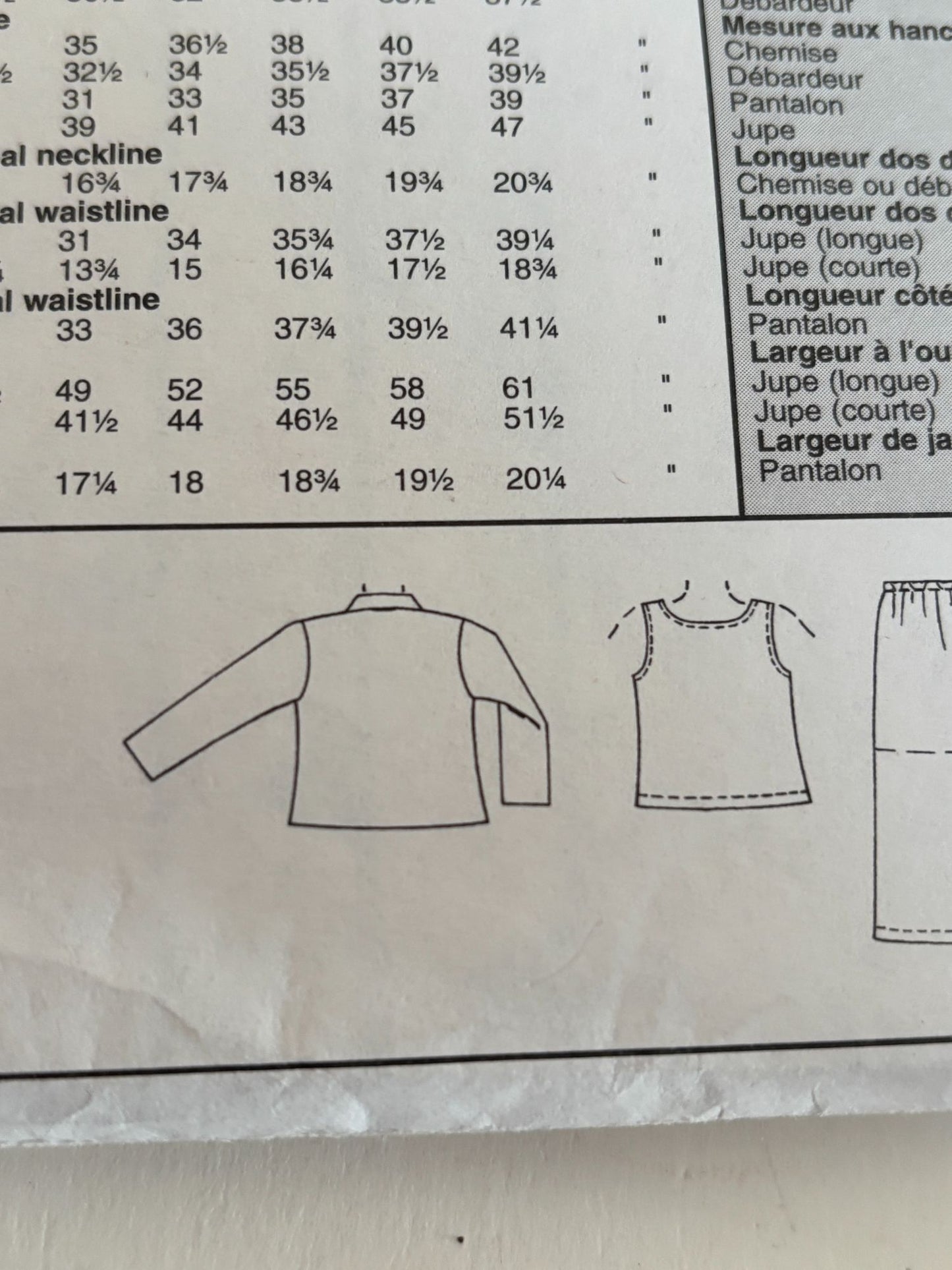 McCalls Sewing Pattern 2431 Girls Shirt Tank Top Pants Drawstring Skirt 12 14 16