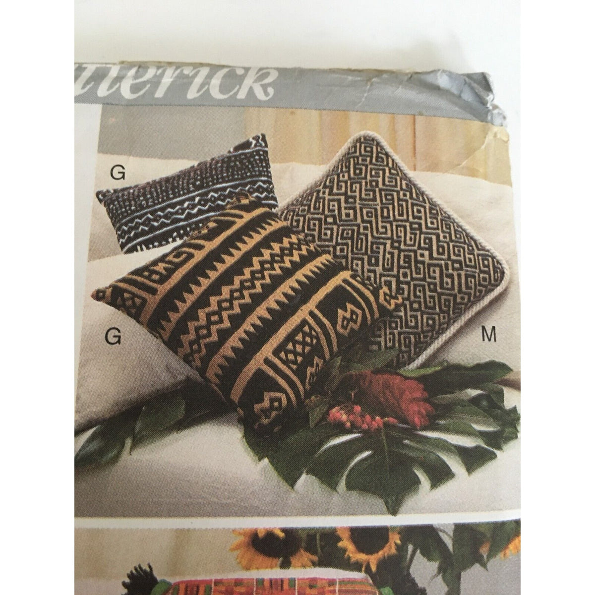 Butterick 3818 Sewing Pattern 13 Home Decor Pillows Cushion Covers Bolster Uncut