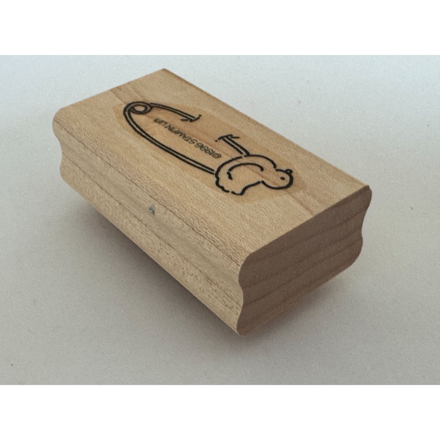 Stampin Up Rubber Stamp Baby Shower Card Making Diaper Pin Rubber Duck Craft
