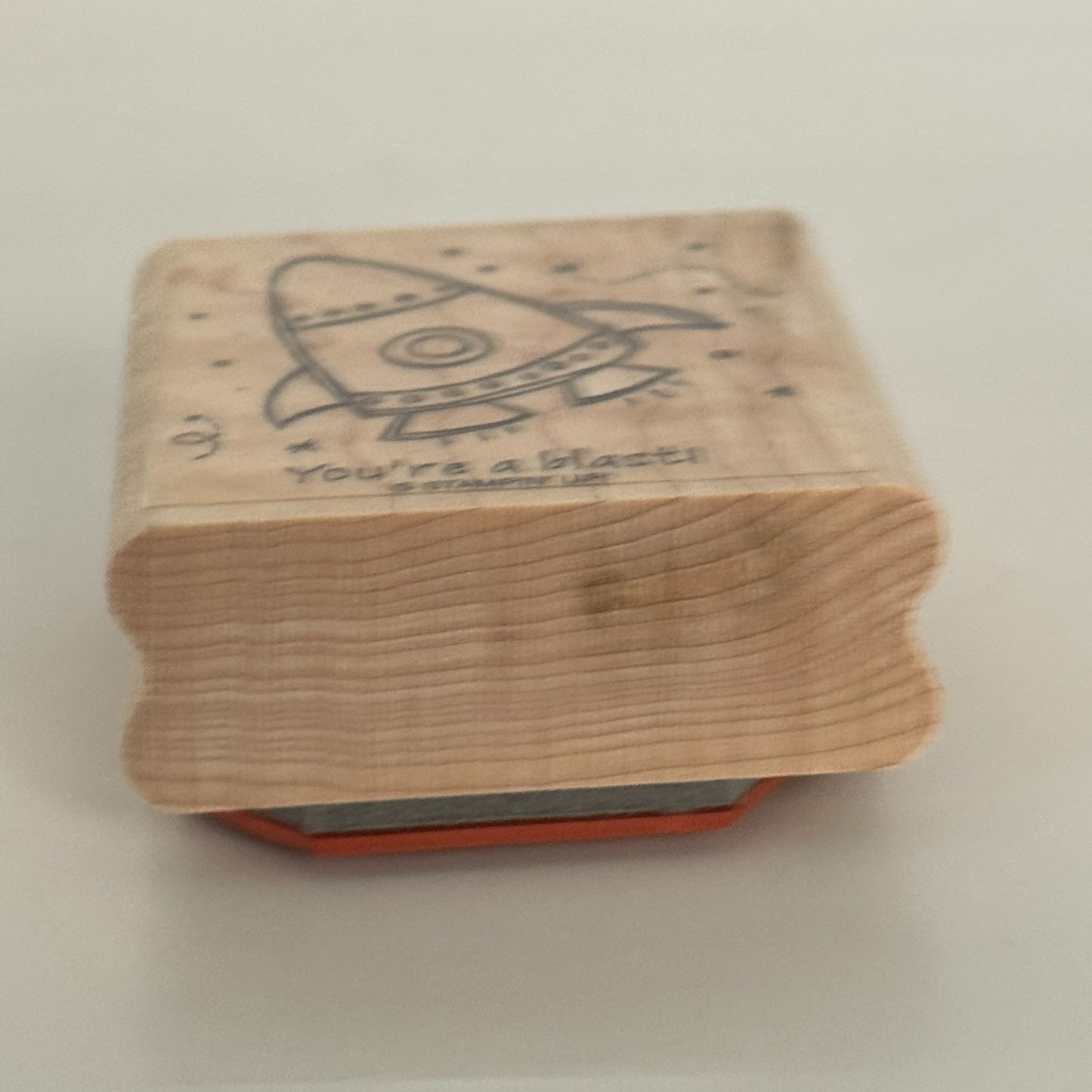 Stampin Up Rubber Stamp You are a Blast Rocket Ship Outer Space Card Making Word