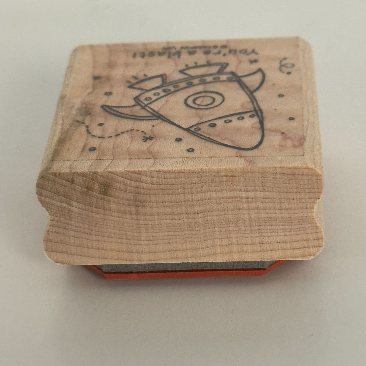 Stampin Up Rubber Stamp You are a Blast Rocket Ship Outer Space Card Making Word
