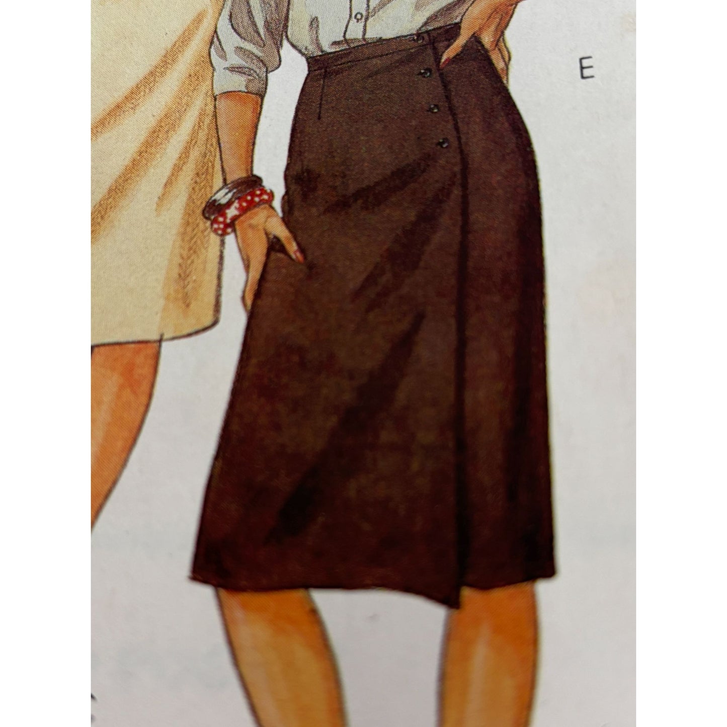McCalls Sewing Pattern 2230 Skirts Size 12 Classic Design Career Work 1980s UC