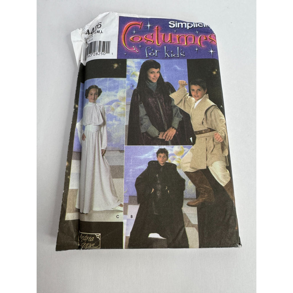 Simplicity Sewing Pattern 4426 Halloween Costumes Princess Leia Luke Skywalker