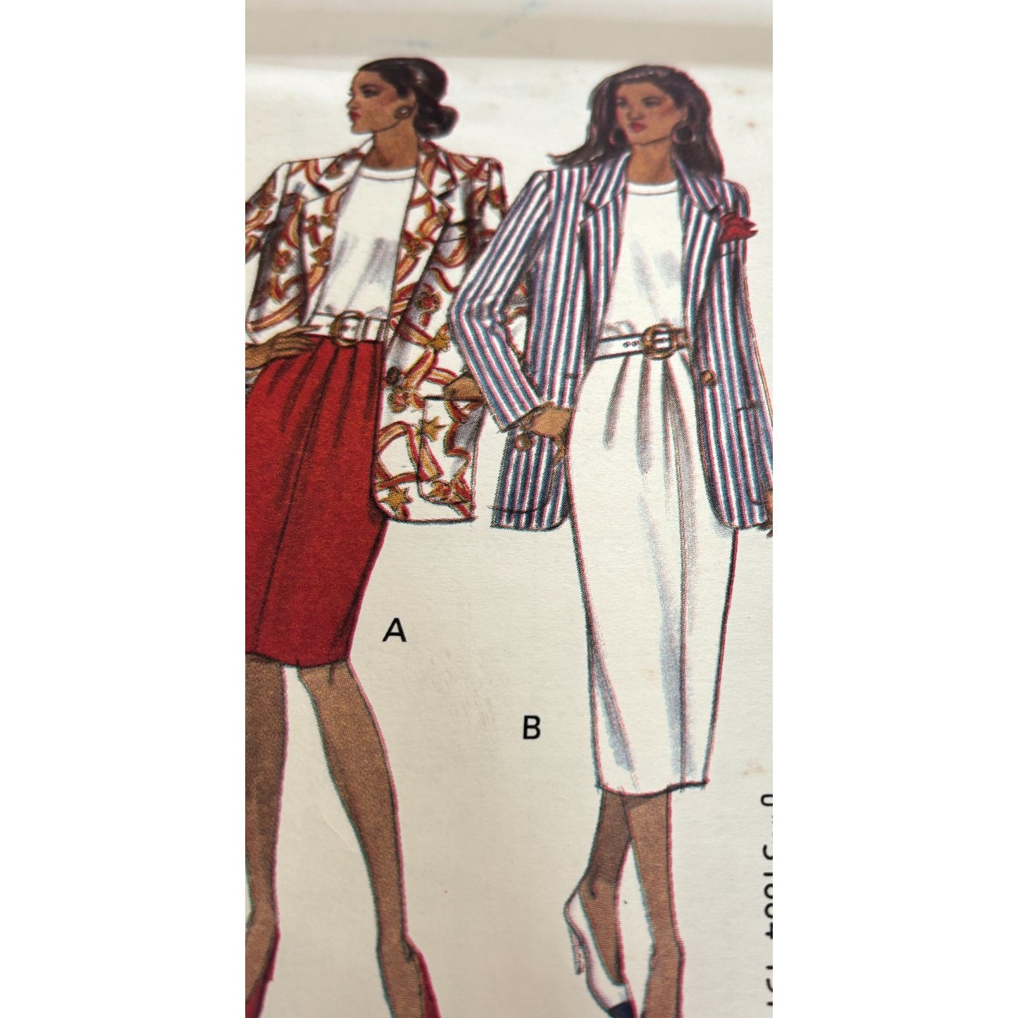 Butterick Sewing Pattern 6658 Jacket Skirt Shorts Pants 90s Power Suit 16-22 UC