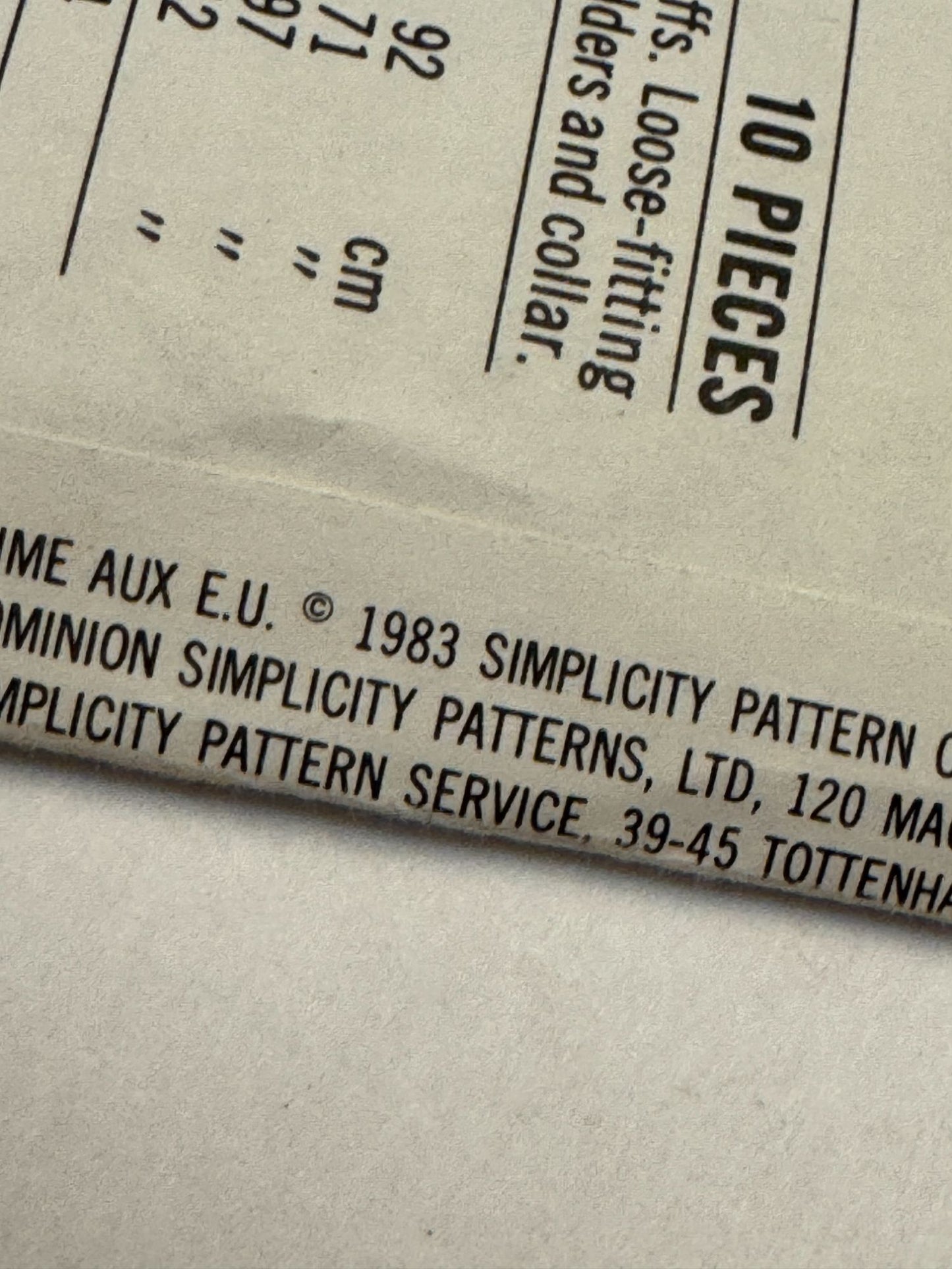 Simplicity Sewing Pattern 5987 Shorts Shirt 1980s Summer Outfit ESP 6 8 10 Uncut