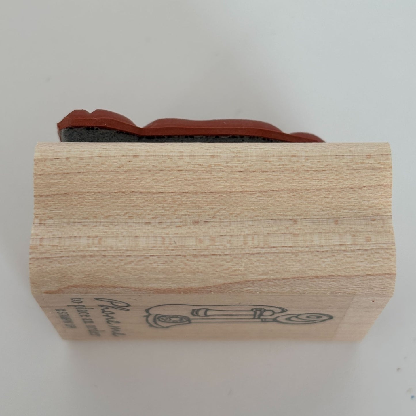 Stampin Up Rubber Stamp Phone Me to Place an Order Merchant Business Telephone