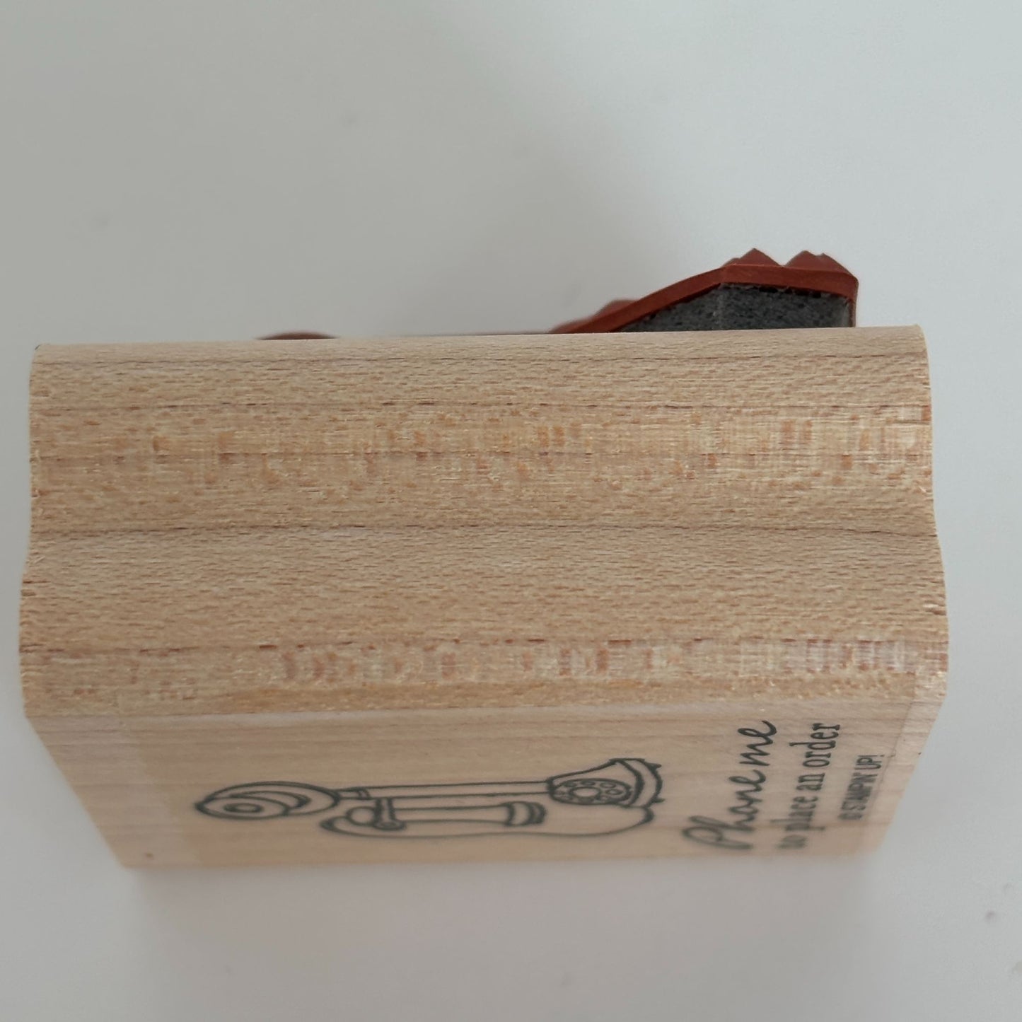 Stampin Up Rubber Stamp Phone Me to Place an Order Merchant Business Telephone