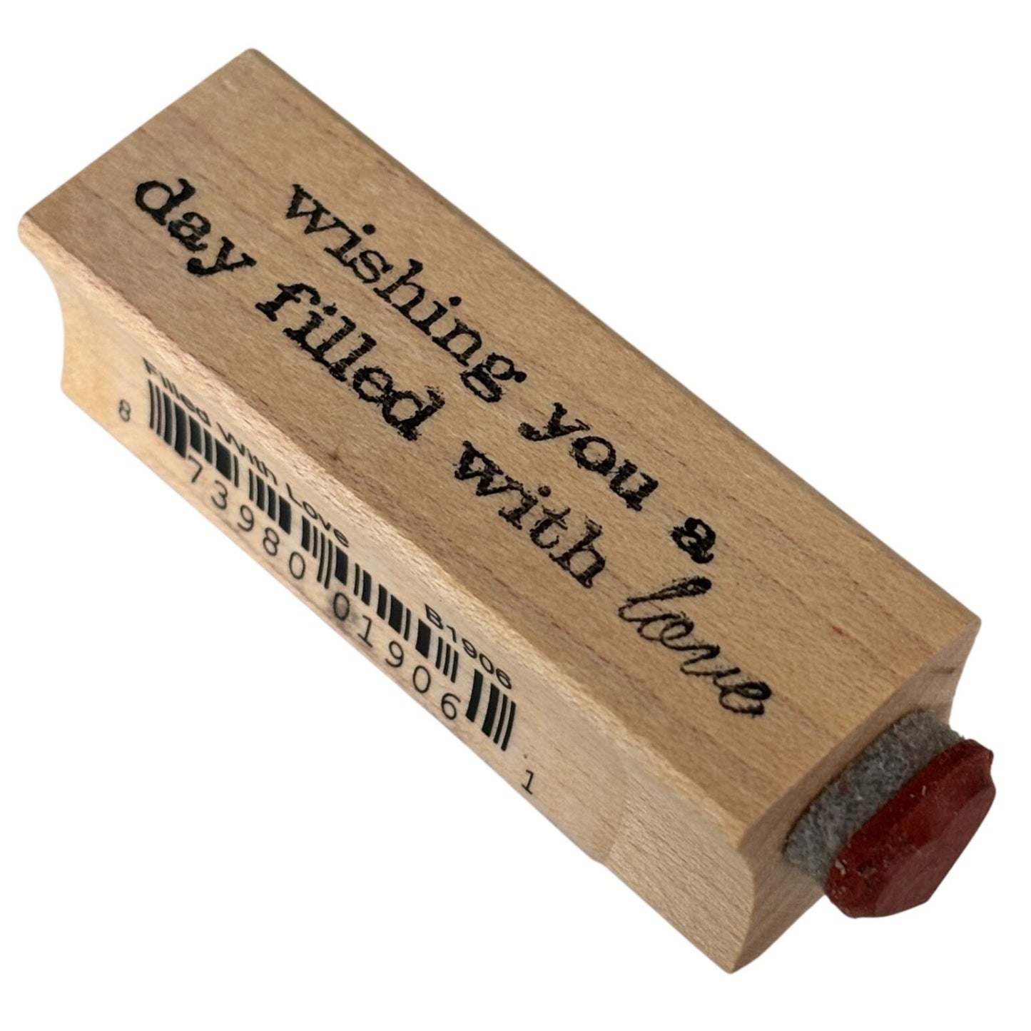 Memory Box Rubber Stamp Wishing You A Day Filled With Love Cardmaking Sentiment Words