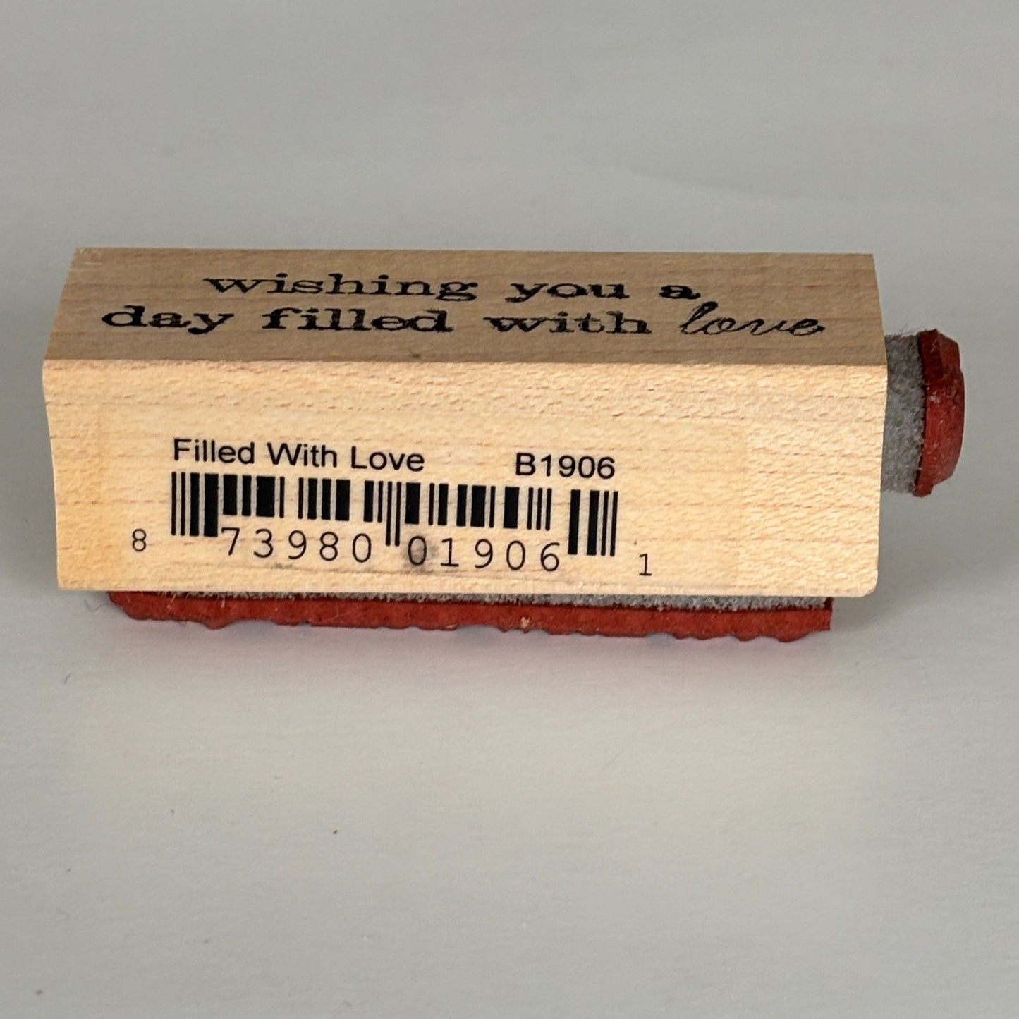 Memory Box Rubber Stamp Wishing You A Day Filled With Love Cardmaking Sentiment Words