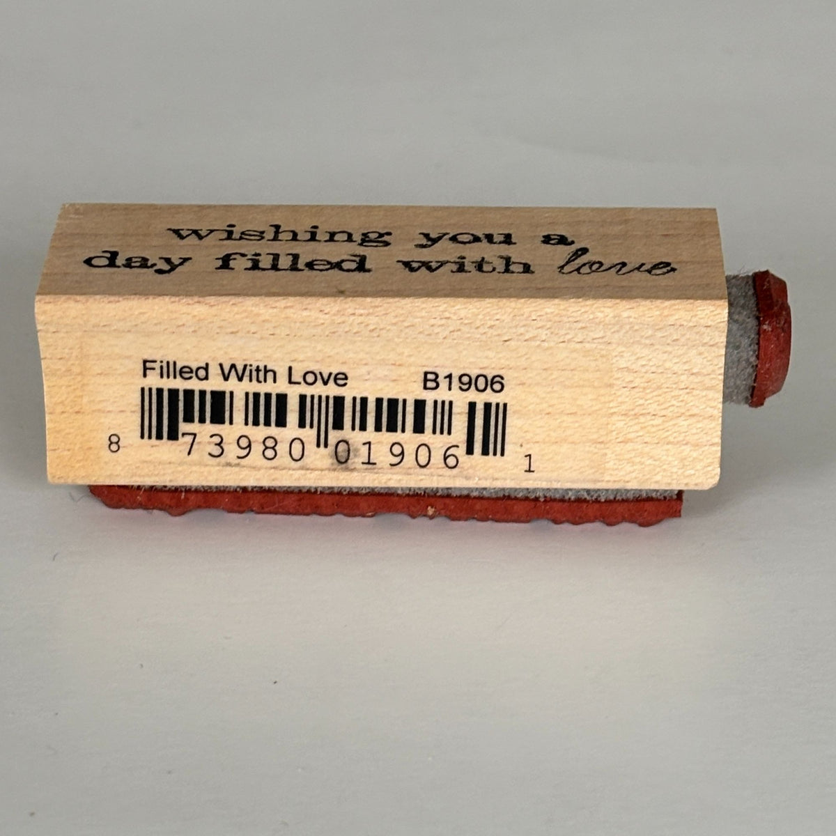 Memory Box Rubber Stamp Wishing You A Day Filled With Love Cardmaking Sentiment Words