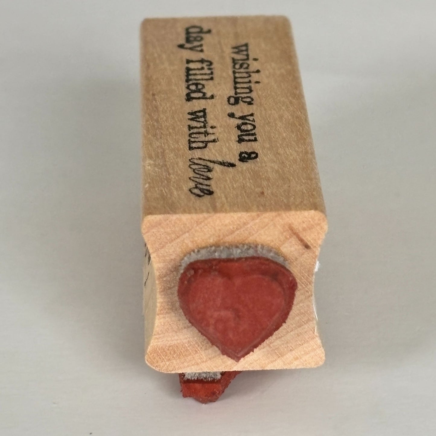 Memory Box Rubber Stamp Wishing You A Day Filled With Love Cardmaking Sentiment Words
