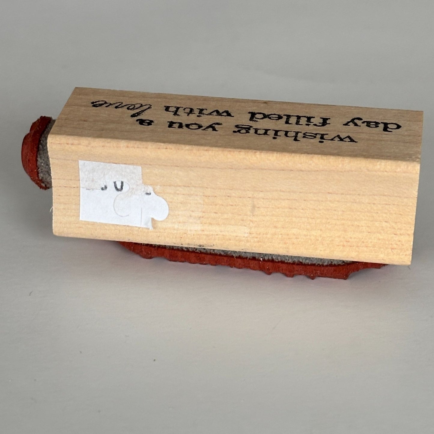 Memory Box Rubber Stamp Wishing You A Day Filled With Love Cardmaking Sentiment Words