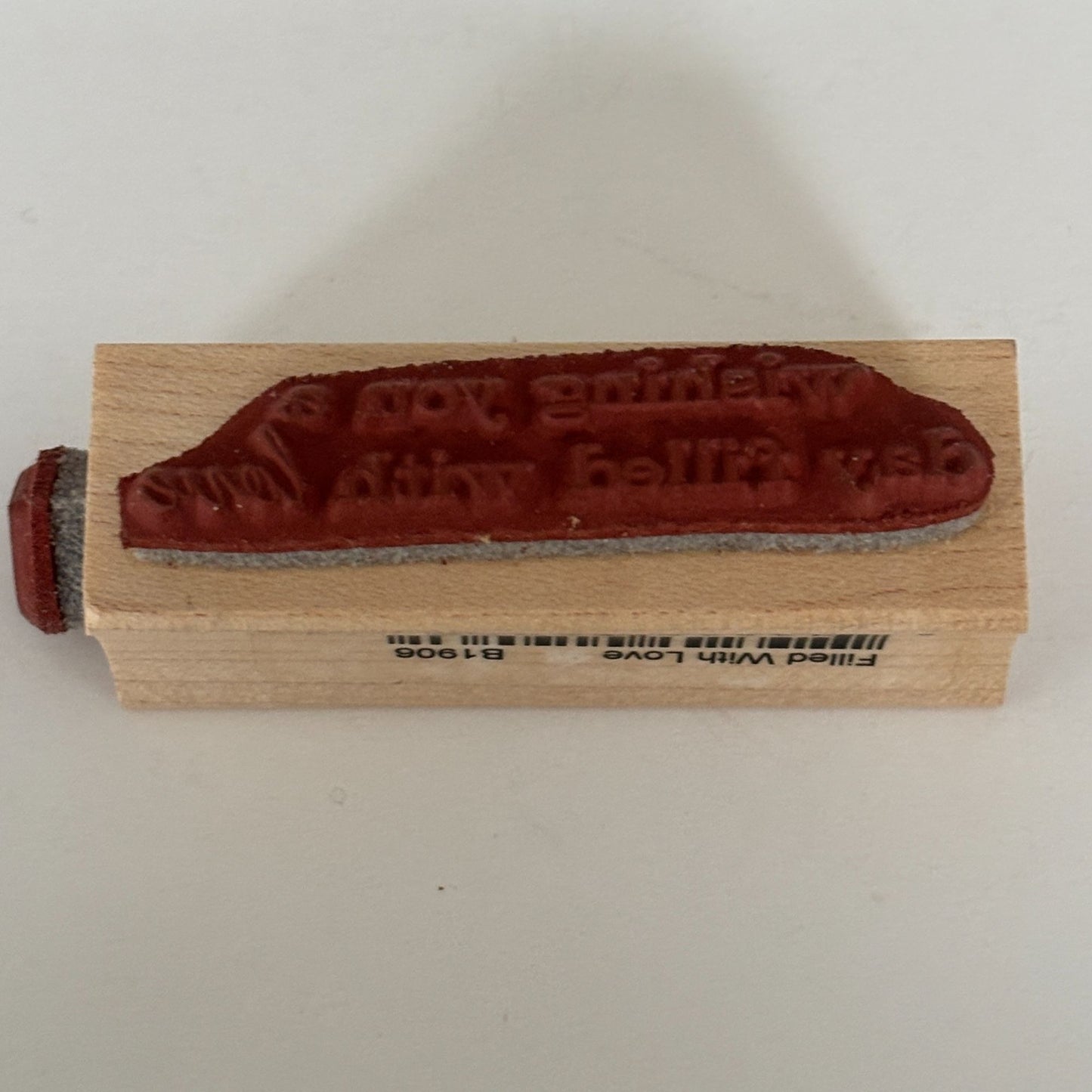 Memory Box Rubber Stamp Wishing You A Day Filled With Love Cardmaking Sentiment Words