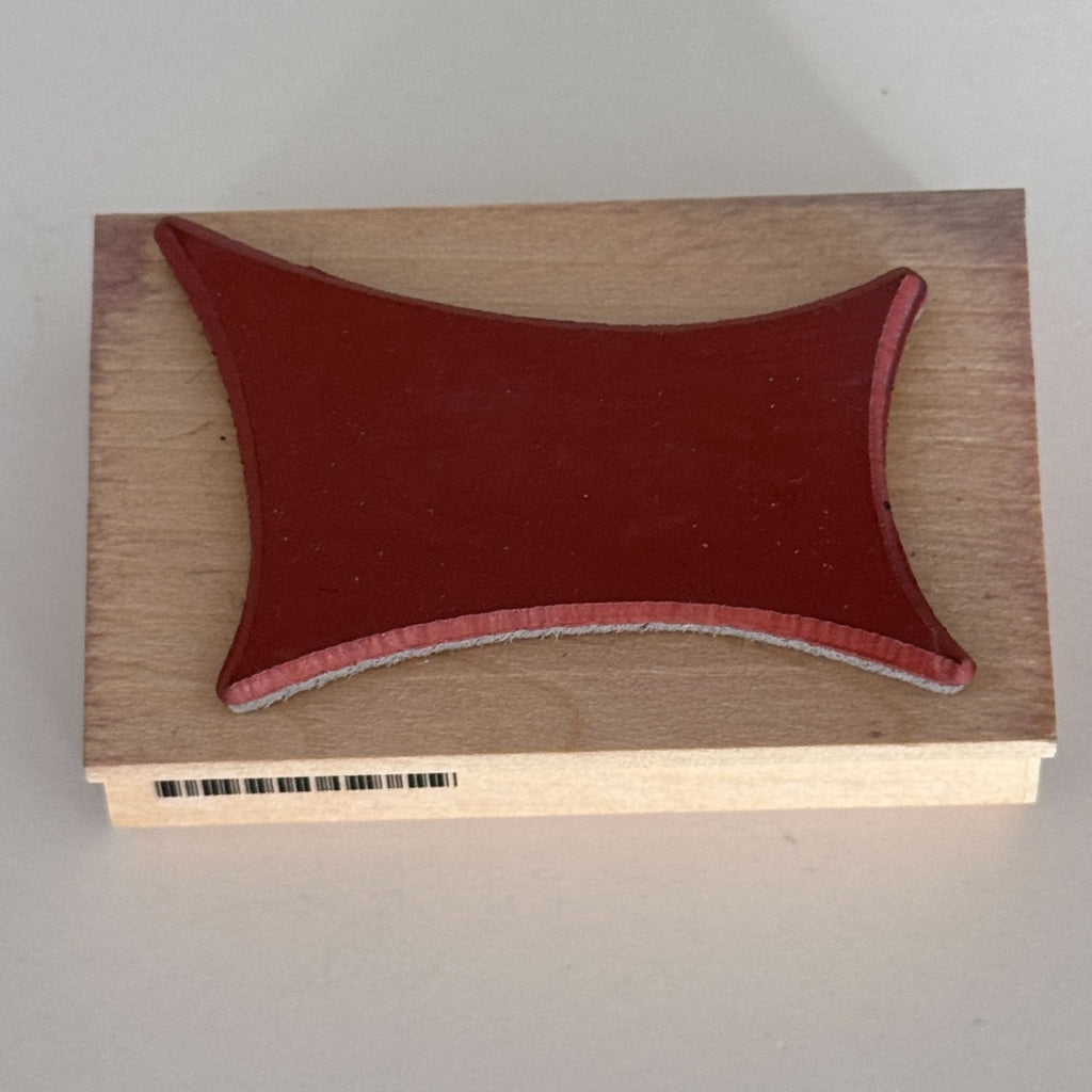 A Muse Artstamps Rubber Stamp Retro Rectangle Mid Century Style Craft Cardmaking Banner Craft