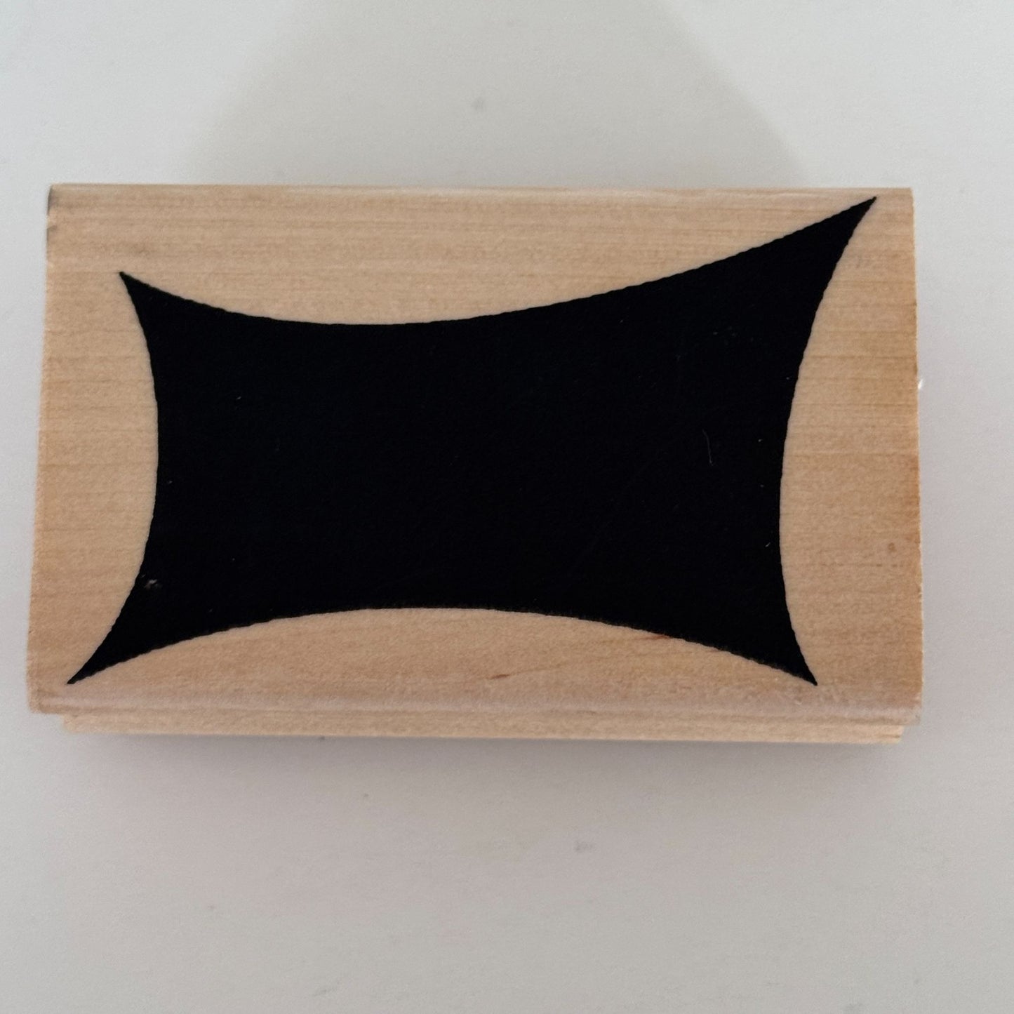 A Muse Artstamps Rubber Stamp Retro Rectangle Mid Century Style Craft Cardmaking Banner Craft
