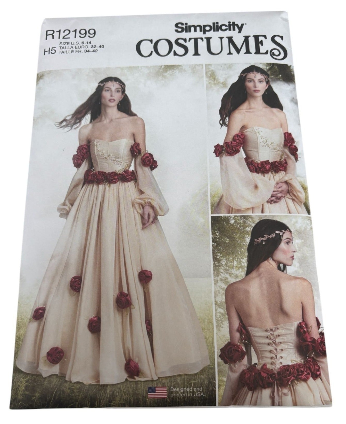 Simplicity Sewing Pattern R12199 Renaissance Costume Dress Historical 6-14 UC