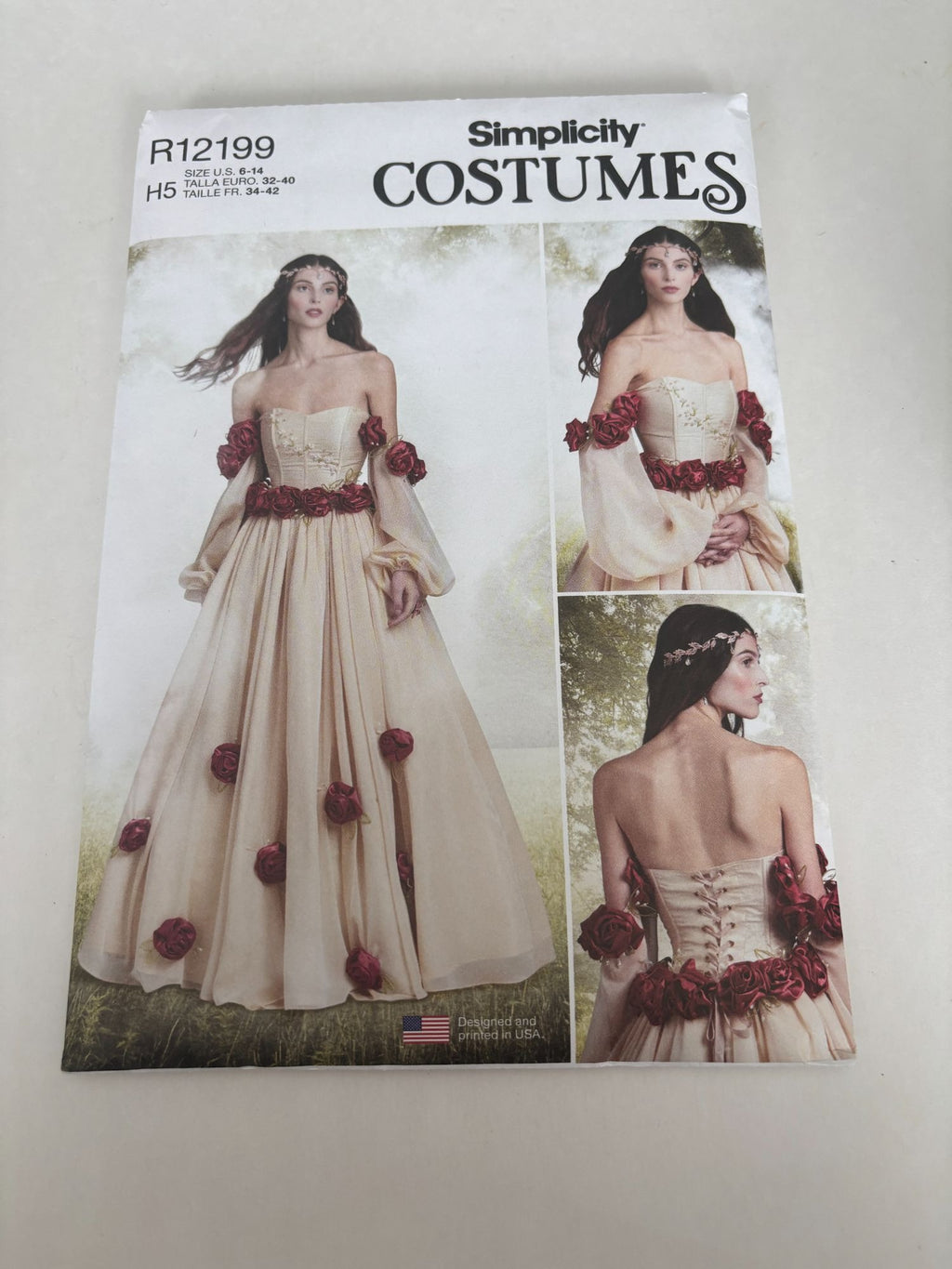 Simplicity Sewing Pattern R12199 Renaissance Costume Dress Historical 6-14 UC
