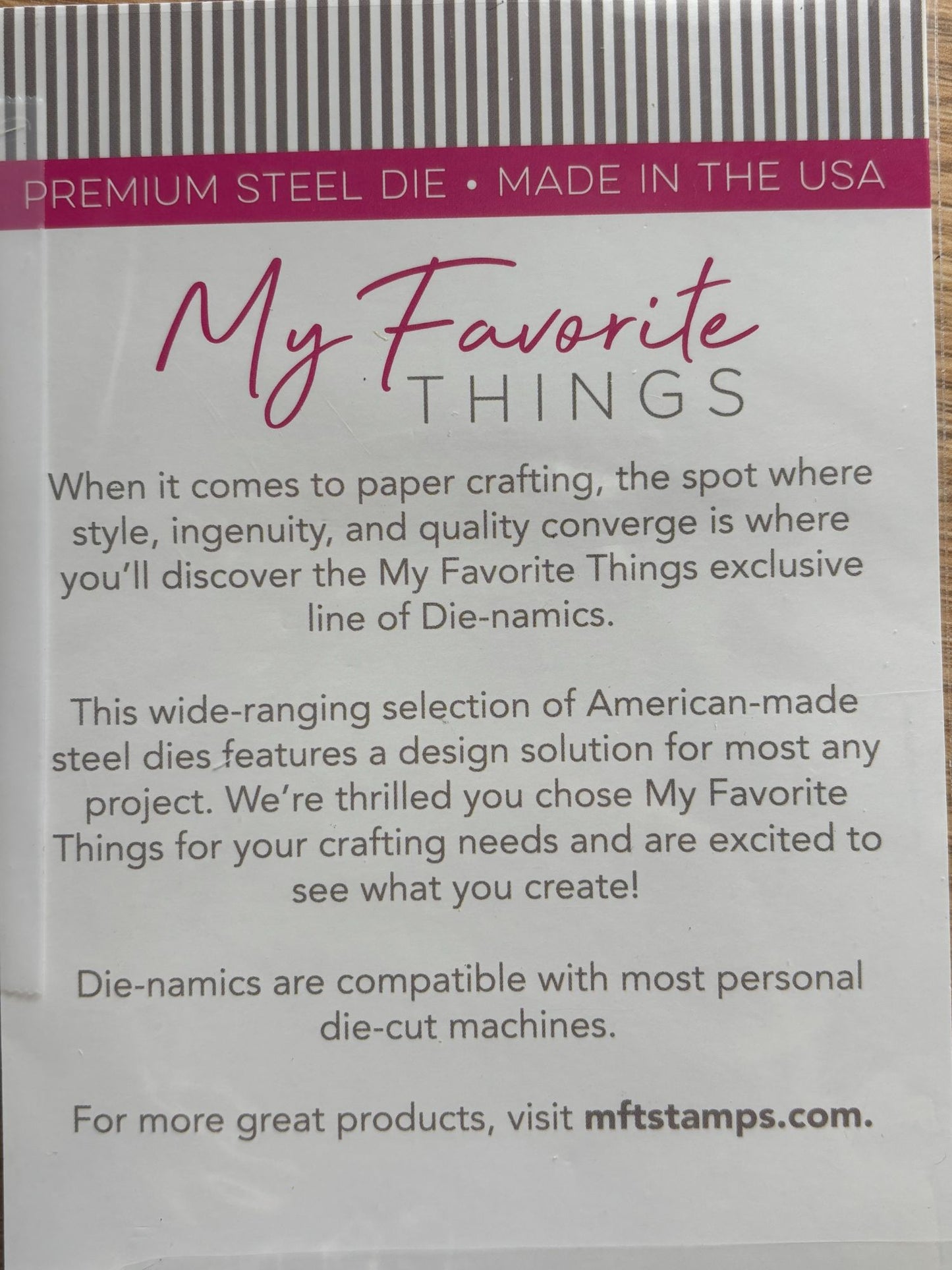 My Favorite Things Die-Namics Steel Die Set Tools of the Trade Card Making Craft