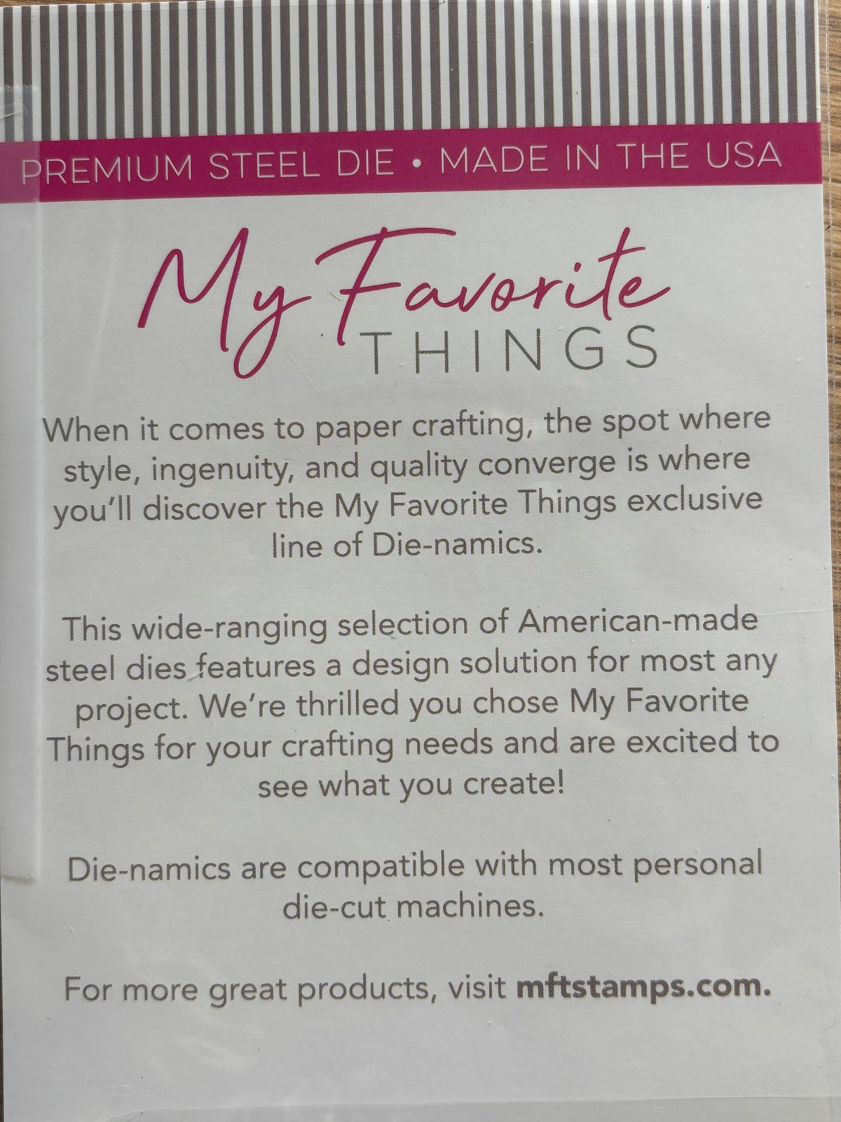 My Favorite Things Die-Namics Steel Die Set Tools of the Trade Card Making Craft