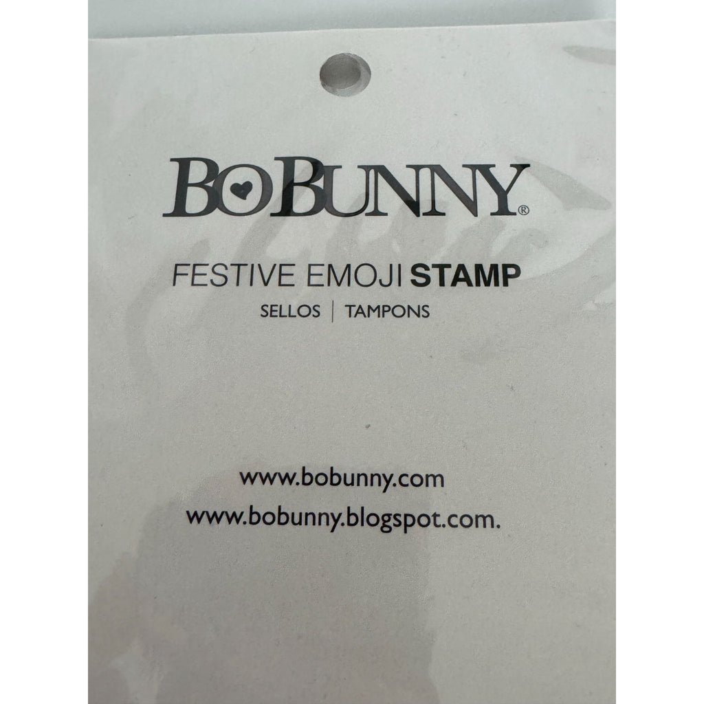 BoBunny Festive Clear Stamps Emoji Faces Santa Christmas Elf Holidays Snowman