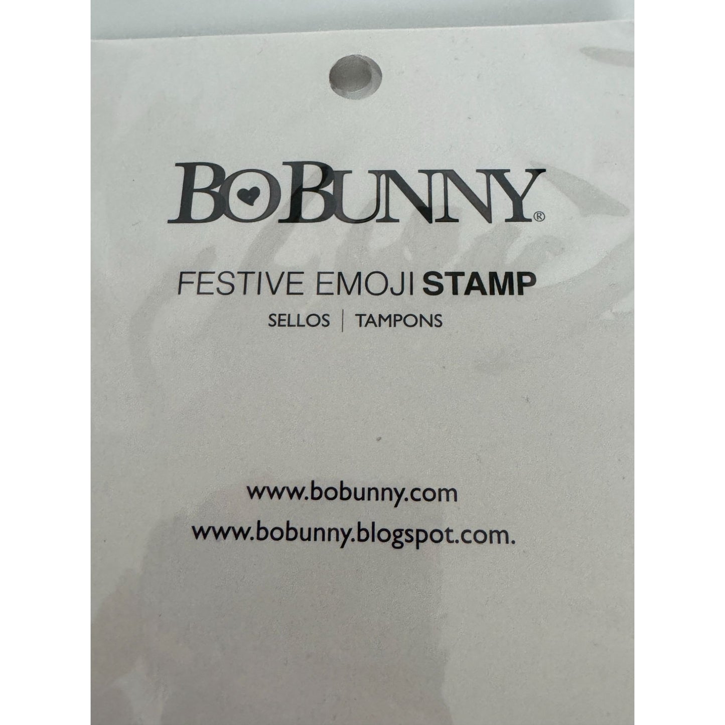 BoBunny Festive Clear Stamps Emoji Faces Santa Christmas Elf Holidays Snowman