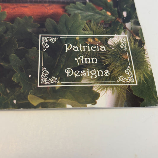 Autumn Acorns Needlepoint Pattern by Patricia Ann Designs Fall Leaflet PAD27