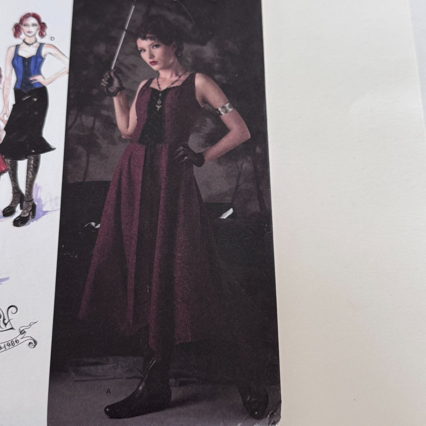 Simplicity Sewing Pattern 2757 Arkivestry Costume Gothic Steampunk Vest Skirt UC 6-12