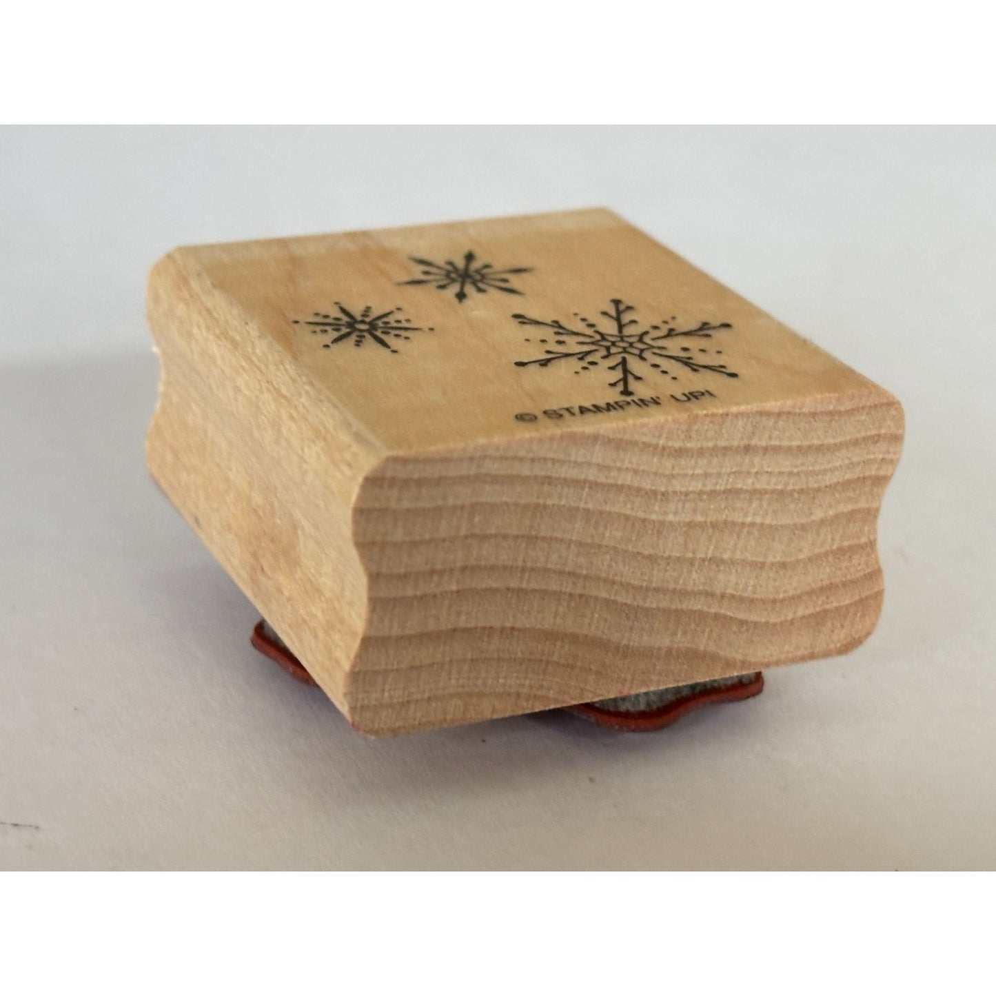 Stampin Up Snowflake Rubber Stamp Christmas Cardmaking Snow Background Holidays