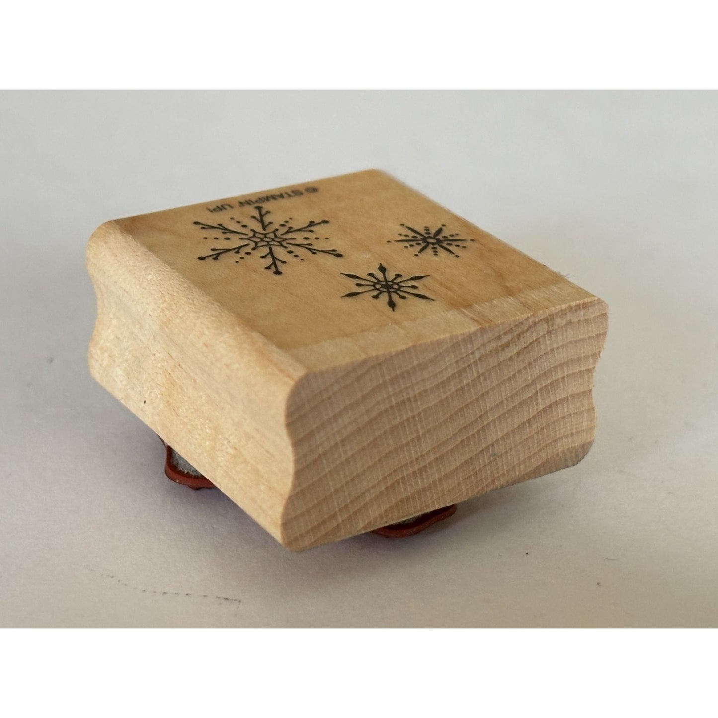 Stampin Up Snowflake Rubber Stamp Christmas Cardmaking Snow Background Holidays