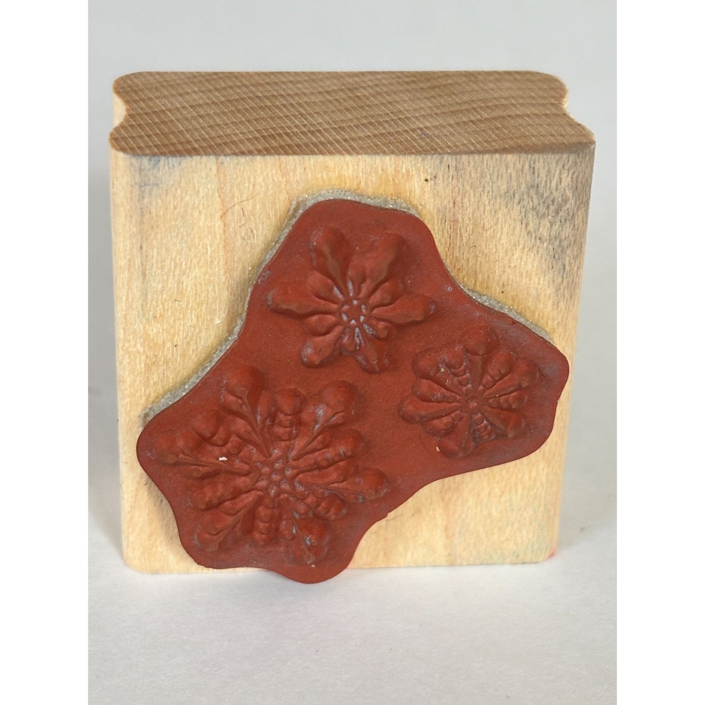 Stampin Up Snowflake Rubber Stamp Christmas Cardmaking Snow Background Holidays