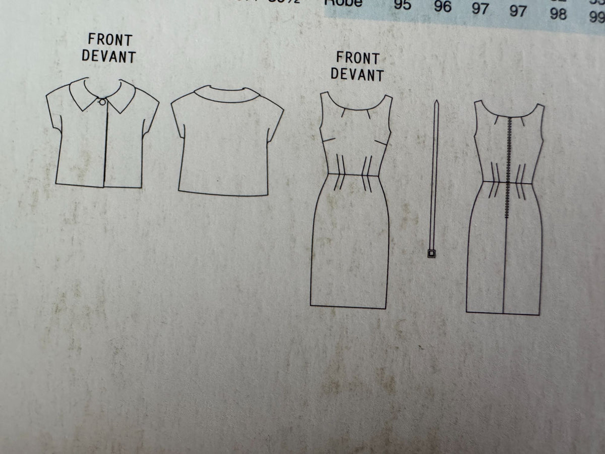 Butterick Sewing Pattern B5547 Sheath Dress Jacket 2010 Modern Classic 6 8 10 12