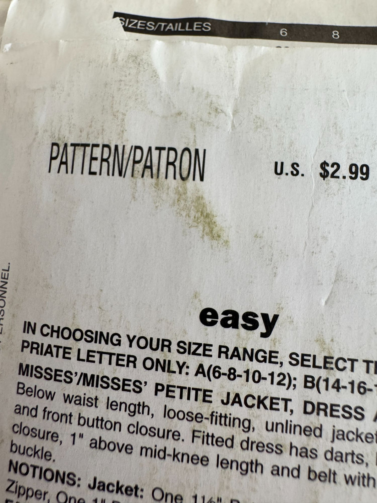 Butterick Sewing Pattern B5547 Sheath Dress Jacket 2010 Modern Classic 6 8 10 12